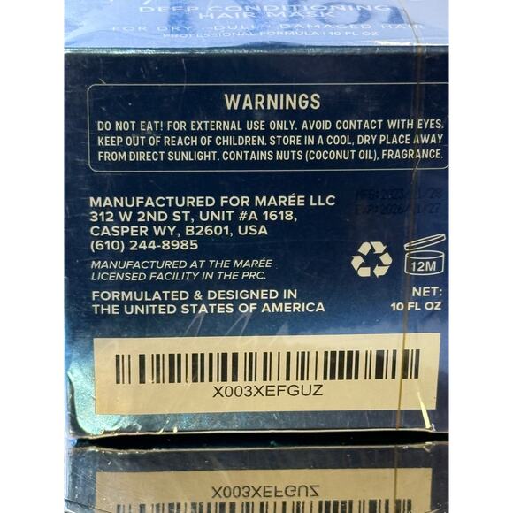 MAREE Intensive Repair & Restore Deep Conditioning Hair Mask - NEW SEALED - Picture 3 of 6